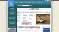 Desktop Screenshot of lakelevels.info
