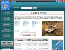 Tablet Screenshot of lakelevels.info